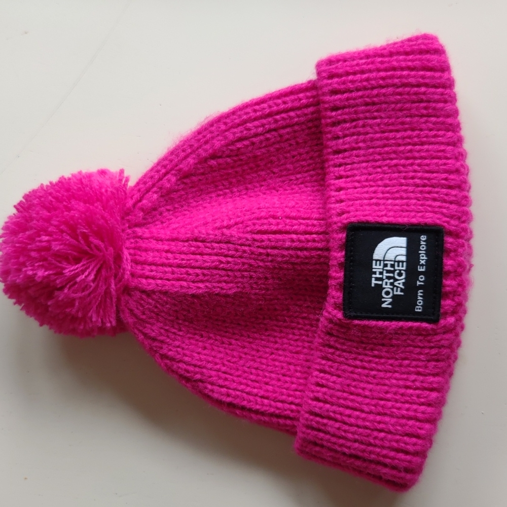 Littles Box Northface Logo Beanie Size XXS (0-6 months)